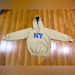 New York Oversized Hoodie Sweatshirt Large